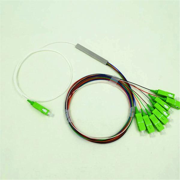 Buy cheap Steel Tube 1x8 Fiber Splitter , Optical PLC Splitter With SC / APC / UPC Connector from wholesalers