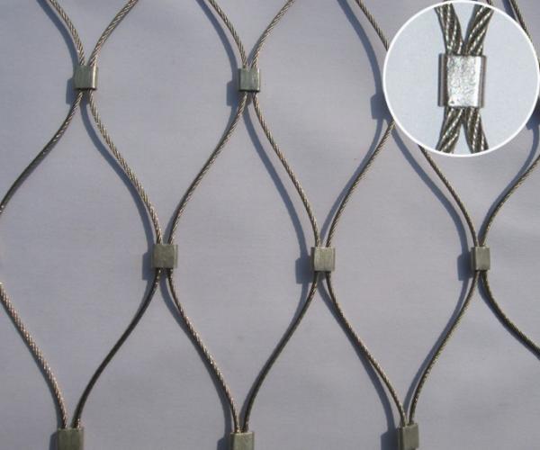 Buy cheap 7*7 / 7*19 Stainless Steel Architectural Mesh , Ferruled Stainless Steel Rope Mesh from wholesalers
