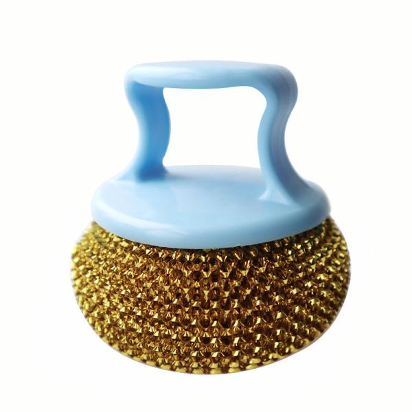 Buy cheap Commercial Kitchen Cleaning Scourer Restaurants Stainless Steel Scrubber With Handle from wholesalers