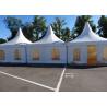 Buy cheap 5x5 Aluminum Alloy Structure Outdoor White Pvc Canopy Marquee UV Resistant Pagoda Tent from wholesalers