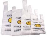 Jumbo T shirt bags, Jumbo Handy Handle Carrier, Carry out bags, Die cut handle,