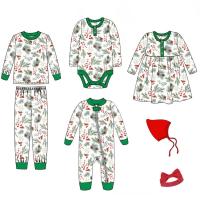 Buy cheap Wholesale Boutique Newborn Xmas Romper Pant Headband Hat 7pcs Outfits Infant product
