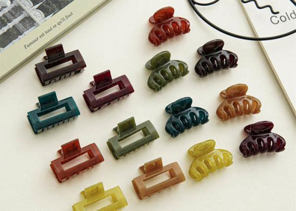 Buy cheap Jelly color acrylic girls trumpet clip accessories temperament fringe clip shark clip hair clip female hair clip from wholesalers