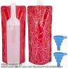 Buy cheap Foldable Wine Bags Travel Wine Bags Wine Pouch With Collapsible Funnel Wine Bottle Bag Flask For Travel,Party from wholesalers