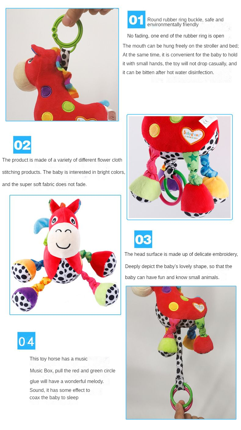 PP Cotton Filling Musical Plush Toys For Infants Height 18cm-34cm