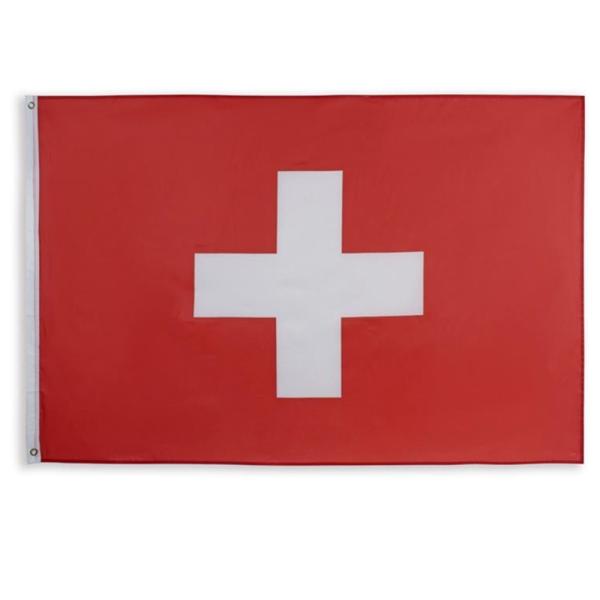 Buy cheap Anti Fading 115g Knit Polyester Switzerland National Flag from wholesalers