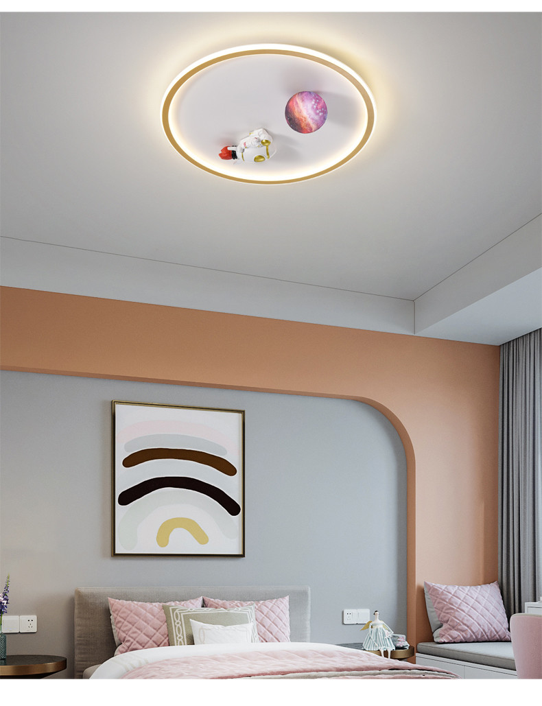 Nordic Children's Minimalist Ceiling Lamp Rectangle Girl Boy Planet Ceiling Lights(WH-MA-270)