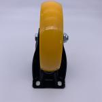 Medium Duty Rigid Plate Polyurethane Caster Wheels For Trolley