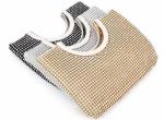 Party Elegance Gold Mesh Evening Bag , Vintage Mesh Purse For Ladies