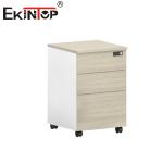 Wood 3 Drawer Fireproof File Cabinet Living Room Filing Cabinets