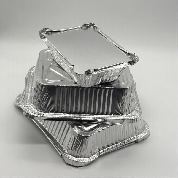 Buy cheap Tin Box Aluminum Foil Container Food Packaging Disposable Cooking Meal Take Away Tray With Lid from wholesalers