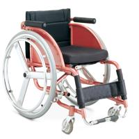 Buy cheap 100kg Solid Manual Lightweight Sport Wheelchair Rose Gold Coating Frame product