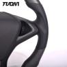 Buy cheap Matte Tesla Model S/X Carbon Fiber Leather Steering Wheel Flat Top Flat Bottom from wholesalers
