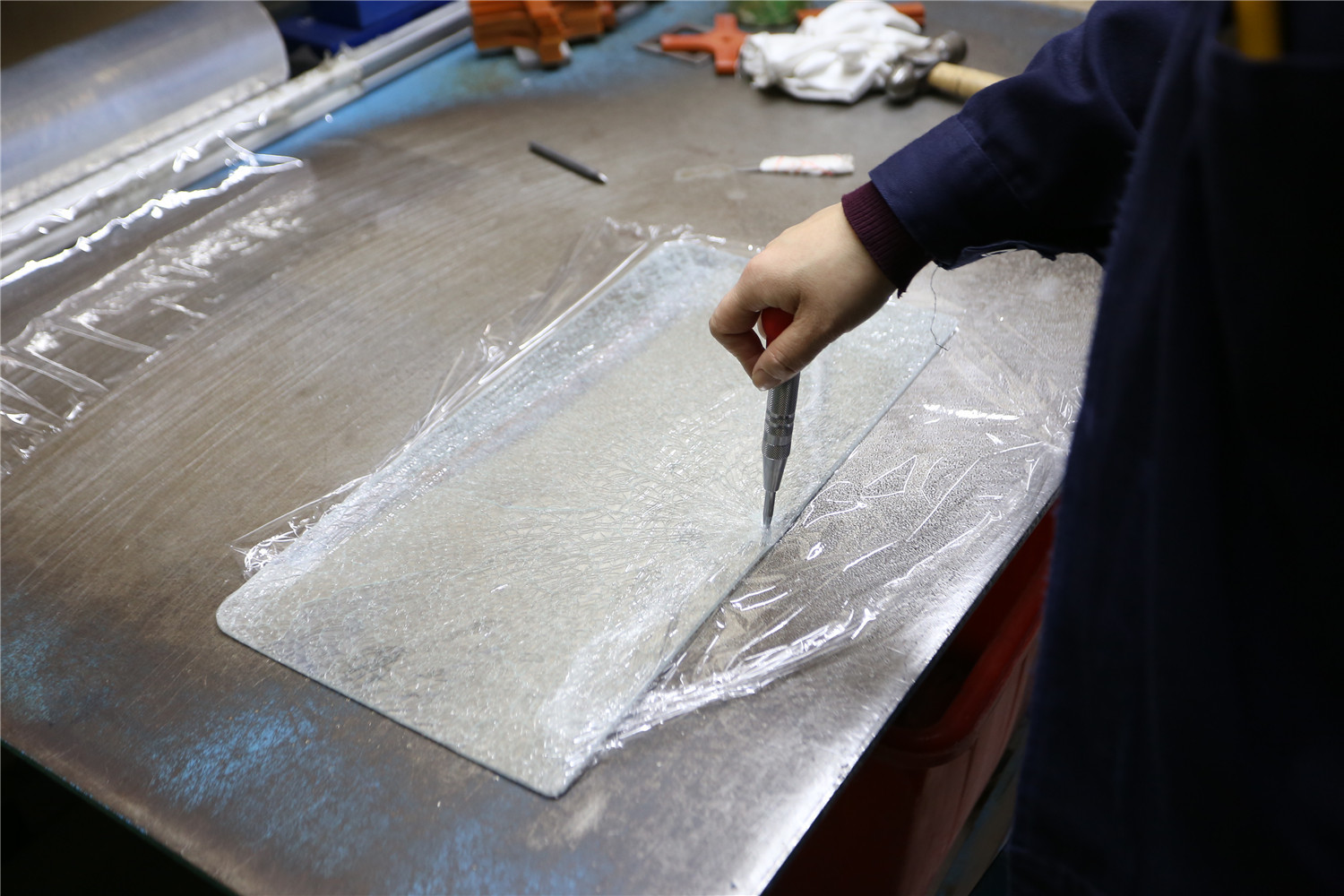 Alkali Free Crisper Pan Cover 4mm Tempered Glass Safety Glasses