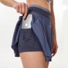 Buy cheap Quick Dry Mesh Womens Golf Clothes Mid Rise Athletic Badminton Tennis Skirt from wholesalers