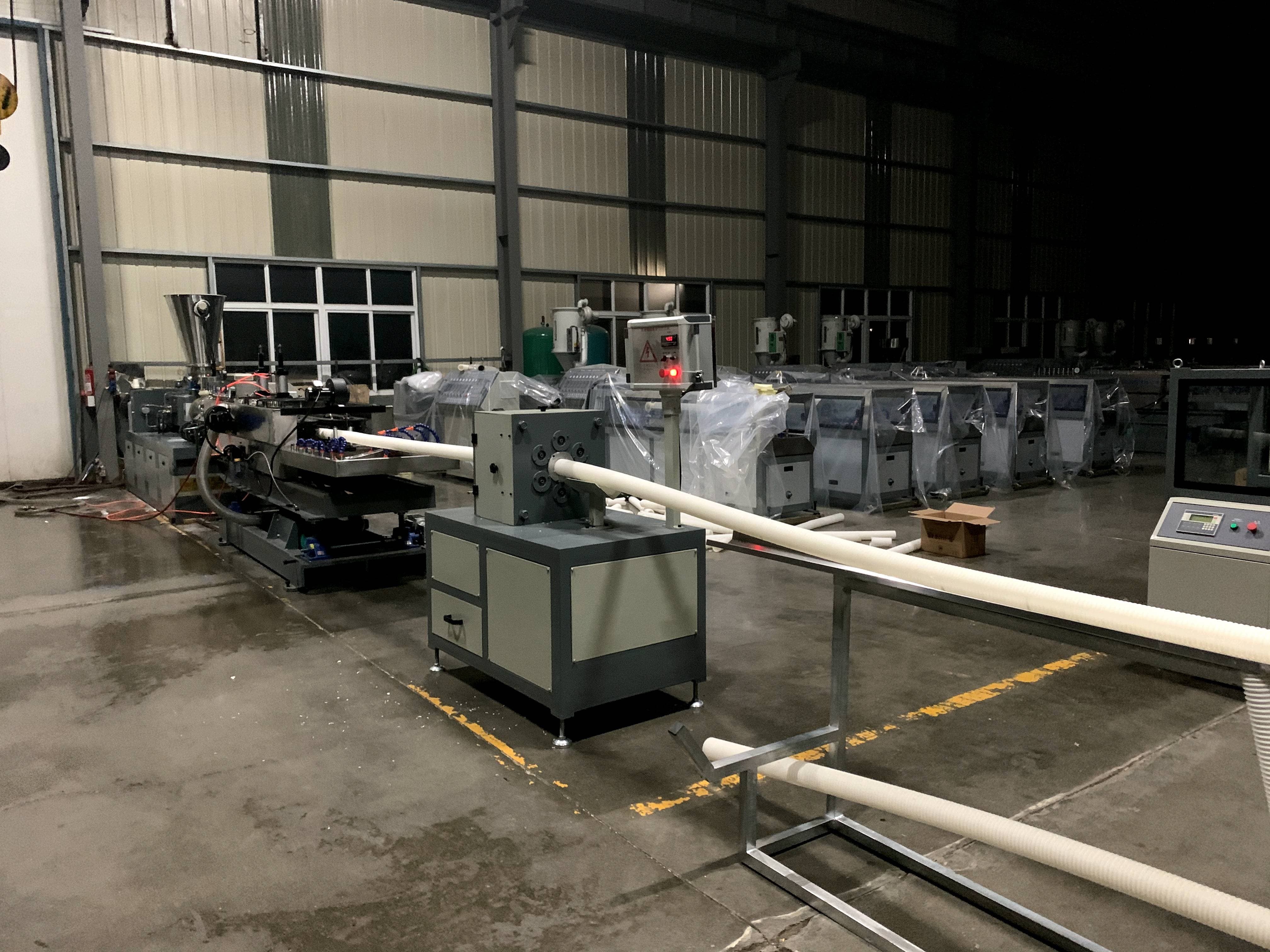 Automated 31kW Installed Power Corrugated Tube Production Line With 1 Year Guarantee