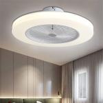 APP Control Ceiling Fans Light LED Dimming 110V 220V ceiling fan with lights