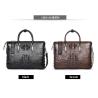 Buy cheap 2019 new alligator leather man bag handbag crocodile leather business crossbody bag one-shoulder bag men's briefcase from wholesalers