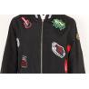 Buy cheap Matel Zipper Rib Cuff Longline Parka Coat Womens 69% Rayon 27% Nylon from wholesalers