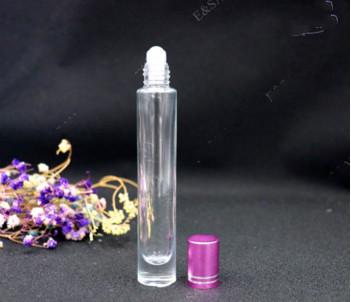 Buy cheap wholesale clear bottle With aluminium Cap Glass Refill Empty Perfume Plastic roll-on essential oil Bottle hot stock from wholesalers