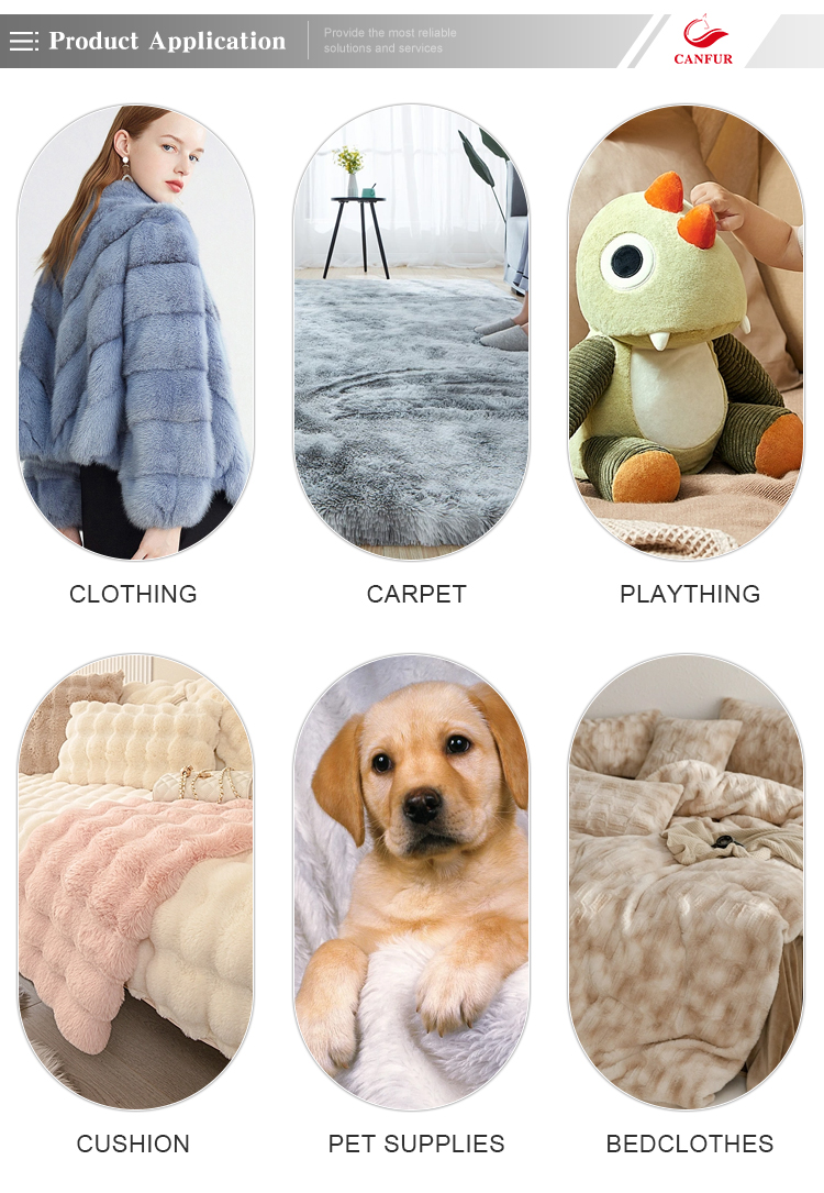 Custom Printed Teddy Fabric Warm 100% Polyester Knitted for Coat and Toy Width 58/60