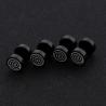Buy cheap High quality body piercing jewelry black circle stud earrings manufacturer from wholesalers