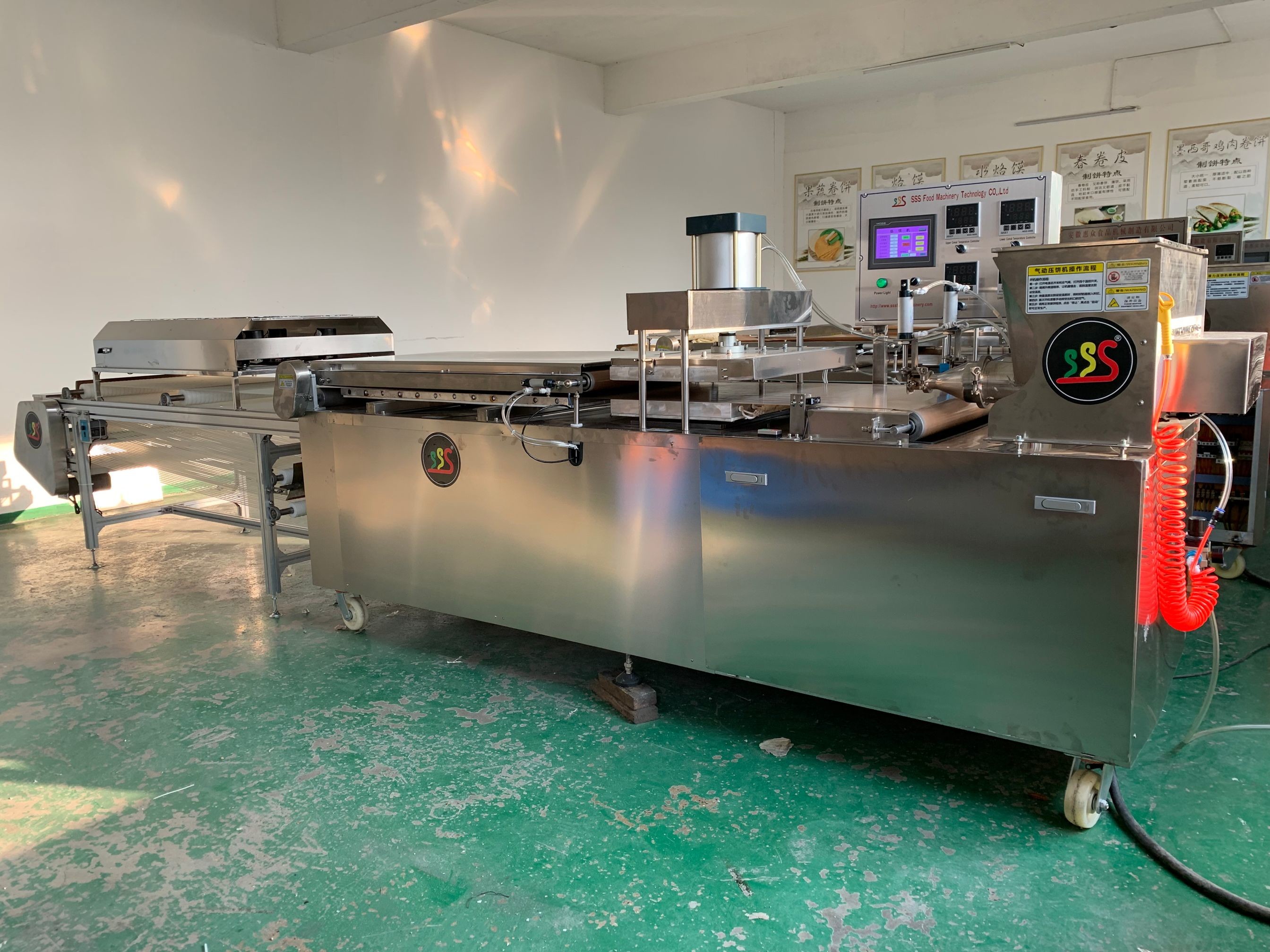 220V / 380V Alloy Steel Tortilla Production Line PLC Control System