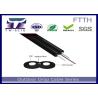 Buy cheap 1-4 Core FTTH Drop Cable FRP / Steel Strength Member Covered Flat Optical Cable from wholesalers