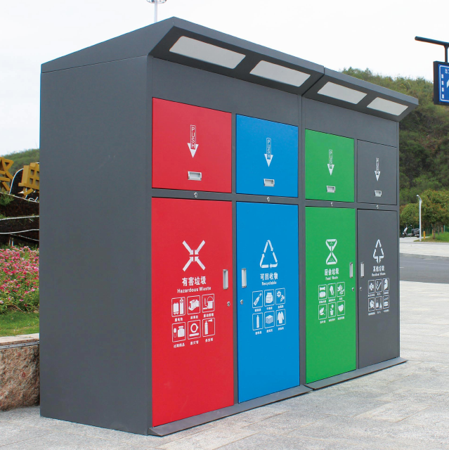 Outdoor Garbage Recycle Bin Waste Management With Our 68 Liter Induction Type