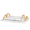 Buy cheap Crystal Metal Handle Rectangle ODM Decorative Display Trays from wholesalers