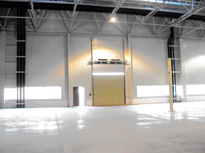PVC Viewing Window Galvanized Steel Security Door , Exterior Automatic Security Door