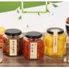 Buy cheap Flat Hexagon Airtight Mason Jars , BPA Free Food Safe Glass Candy Jar With Lid from wholesalers