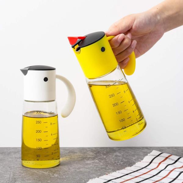 Buy cheap Olive Oil Dispenser Bottle Leakproof Glass Cruet Stainless Steel Non-Drip Spout from wholesalers