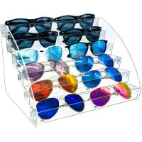 Buy cheap Tabletop Holder Sunglasses Display Stand Clear Eyewear Storage Tray 6 Layer product