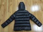 Ladies Long Black Puffa Coats For Womens Long Padded Jacket With Fur Hood