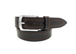 Orginal Male Leather Dress Belt 3.5cm Width Single Prong Buckle Corrosion