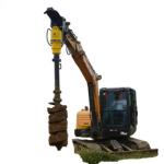 Excavator Hydraulic Earth Drill For Construction Works