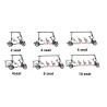 Buy cheap Green Electric Sightseeing Limousine Golf Cart Dealer 72V Lithium Battery from wholesalers