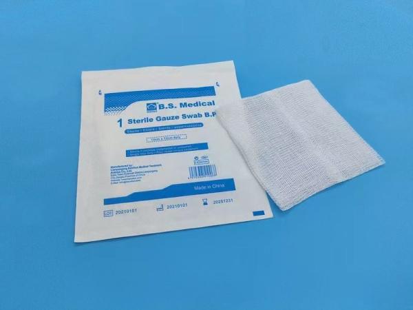 Buy cheap High Quality Disposable Wound Dressing Absorbent 100% Cotton Gauze Swabs Pads With CE Certificate from wholesalers