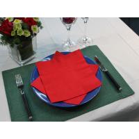 Buy cheap Flame Red linen like napkins for wedding reception , FDA 1ply restaurant paper product