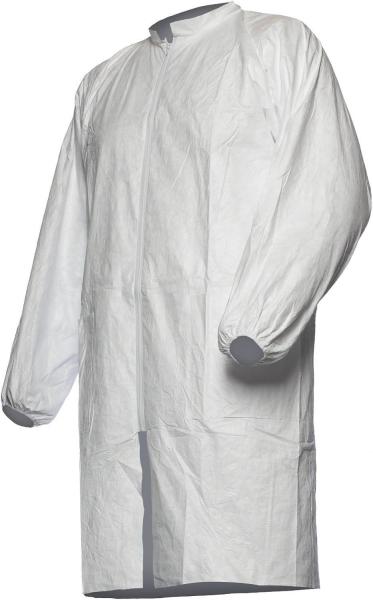 Buy cheap White Tyvek Micro-Porous Chemical Resistance Lab Coat 25GSM Dustproof for Protection from wholesalers