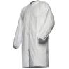 Buy cheap White Tyvek Micro-Porous Chemical Resistance Lab Coat 25GSM Dustproof for Protection from wholesalers