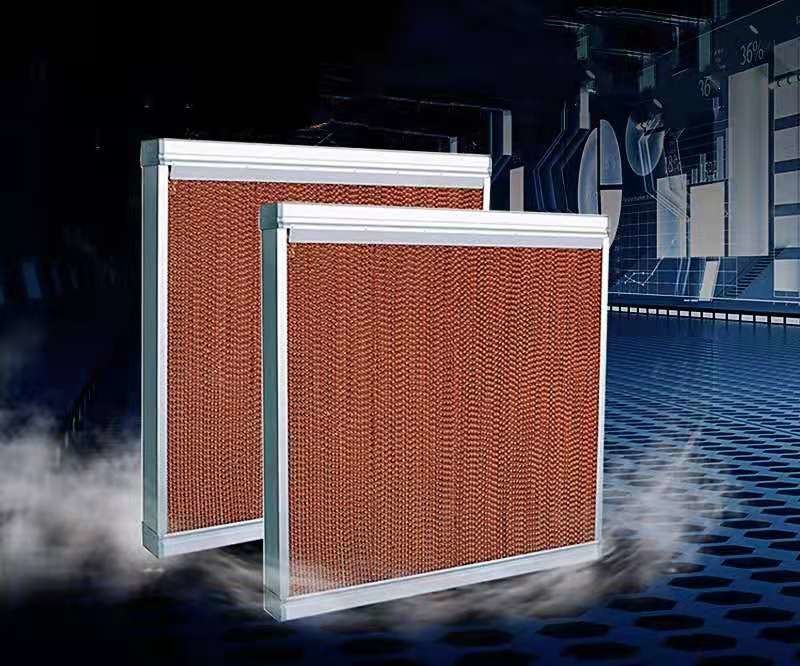 Water Evaporative Cooling Pad Curtain System For Swine Farm Greenhouse