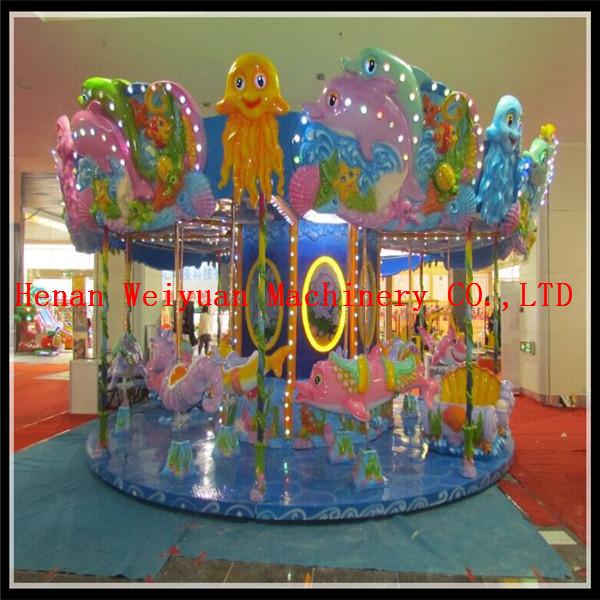 Buy cheap new product rides Chrismas carnival park rides sea horse carousel from wholesalers