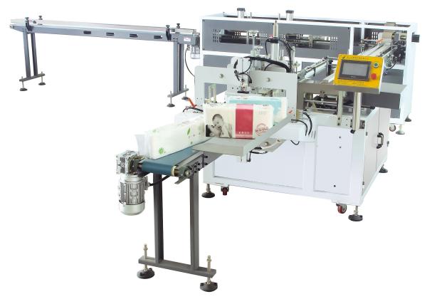 Buy cheap Small Toilet Roll Bundle Packing Machine Toilet Rewinding Machine 10 Bags / Min from wholesalers