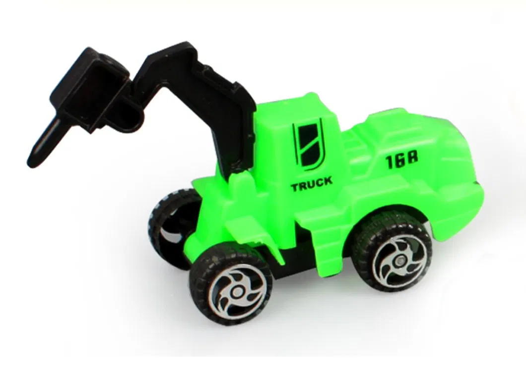 Children&prime;s Inertia Toy Car Set Engineering Car 4 Different Vehicles Mixed with Friction Car Little Boy Likes