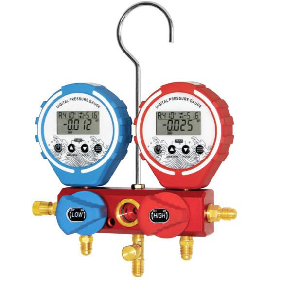 Buy cheap Digital Commercial Refrigeration Repair Parts Aluminum Refrigerant Gauge Set from wholesalers