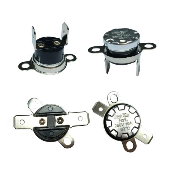 Buy cheap 0-250C Snap Action Thermostat , Bimetal Temperature Switch Ksd301 250V 16A from wholesalers