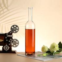Buy cheap Brandy 375ml Vodka Bottle with Cork Luxury Flat Design Super Flint Glass product