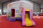 Plastic Soft Inflatable Jump House / Kids Bounce House With Air Blower